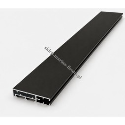 Profil szynowy Modern 60 czarny matowy 150 cm – aluminium Zegar