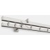 Karnisz podwójny Modern 25 inox z zaślepkami MDH2508
