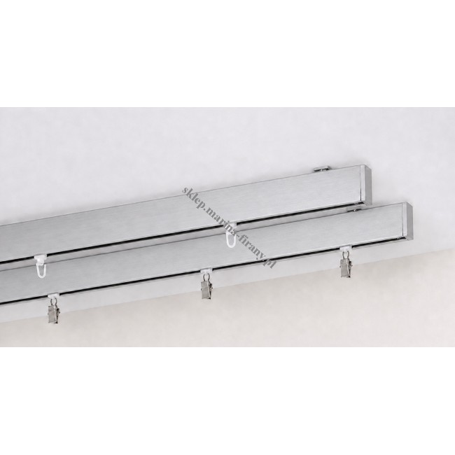 Szyna sufitowa aluminiowa Square Line dwutorowa SUW0001 – Marcin Dekor