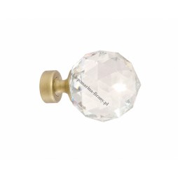 Końcówka Kula Cristal 30 mm do rury / relingu 12 mm jasne antico – mosiądz 1 szt. Zegar