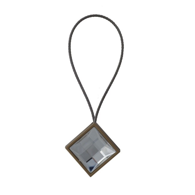 Klips magnetyczny krótki KWADRO CRYSTAL antyk