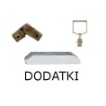 Dodatki karniszy Kwadro 20x20 mm kolor antyk