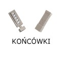 Końcówki karniszy Kwadro 20x20 mm chrom mat