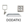 Dodatki karniszy Kwadro 20x20 mm chrom mat