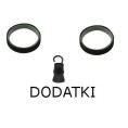 Dodatki do karniszy Techno 30 w kolorze czarnym matowym