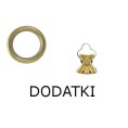 Dodatki karniszy Classic 30 w kolorze poler mosiądz